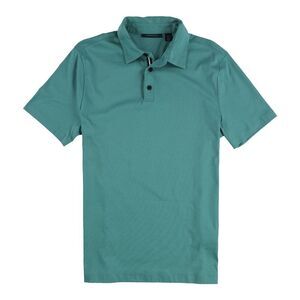 Perry Ellis Mens Interlock Polo Shirt, Green, M, DM
